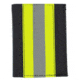 Firefighter Black Matrix Badge &amp; ID Case w/ Yellow Tape - 2.75''x3.50''