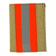 Firefighter Gold Matrix Badge &amp; ID Case w/ Orange Tape - 2.75''x3.50''