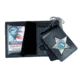 Four in One Dress Leather Badge &amp; ID Case w/ chain - 3.25''x5.00''