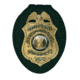 Recessed Badge Holder for Neck w/ Pocket &amp; Chain