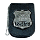 Recessed Badge &amp; ID Neck Holder w/ Chain - 2.75''x3.63''