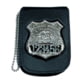 Perfect Fit Recessed Badge &amp; ID Neck Holder w/ Chain - 2.75in x3.63in, 706-1