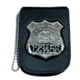 Perfect Fit Recessed Badge &amp; ID Neck Holder w/ Pocket &amp; Chain - 3.00in x4.50in, 706-3-P