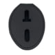 Perfect Fit Universal Oval Badge Clip w/ Pocket &amp; Chain, 715-O-PC