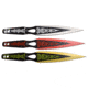 Perfect Point 2 Throwing Knives Set, 3Cr13 Stainless Steel Stainless Steel, White/Red/Yellow, PP-121-3