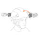 Petzl XENA Headlamp, Black/Yellow, E004BA00