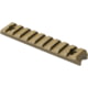 Phase 5 Weapon Systems Inc M-LOK Picatinny Rail Section, 9 Slot, Flat Dark Earth, MLOKPIC9-FDE