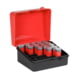Plano 12-16 Gauge Shot Shell Box Red Top w/Padlock Detail, Red/Black, PMC121601
