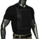 Premier Body Armor 360 Core Everyday Armor T-Shirt w/ 4 Level IIIA Panels, V-Neck, Black, Small, 360-EAT-BLACK-S-V-4P