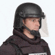 Premier Crown Corp Tacelite Tcm&amp;trade Full Coverage Riot Duty Helmet W/ Wire Face Guard, Black, Medium, 2.5Ib, JCR100CM