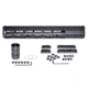 Presma AR-10 LR 308 Super Light M-LOK Series Free Float Handguards, 13in DPMS Low Profile, Black, M38M/L13