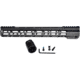Presma AR-15 M-LOK Free Float Handguard, 15 in, Black, MMARE15