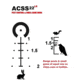 Primary Arms 6X Scope with the Patented ACSS 22LR Reticle, Black PA6X32-22LR