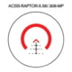 Primary Arms SLx 3X MicroPrism Red Dot Sigh, Red Illuminated ACSS Raptor 5.56/.308 Reticle - Meter, Black, 710038