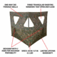 Primos Hunting Double Bull SurroundView Stakeout Hunting Blind, Mossy Oak Greenleaf, 65164