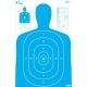 Pro-Shot B27 Silhouette Target-Pro Heavy Paper Targets, 23x35in, Blue/White, 5 Pack, B-27E-BLUE-5PK