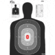 Pro-Shot B27 Silhouette Target-Pro Heavy Paper Targets, 23x35in, Black w/ Red Center , White, Red, 5 Pack, B-27E-PRO-5PK