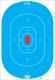 Pro-Shot Splatter Shot 12 x 18 Blue Silhouette Insert Heavy Tag Paper, Blue, White, Pack of 8 SILH-INTP-BLUE-8PK