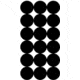 Pro-Shot Splatter Shot Target Repair Pasters Black 216 Per Package