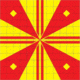 ProShot LockOn T-1 5/16 High Power Optic Sight-In Target, 12in x 12in Target Area, Yellow/Red, 10 Pack, T-1 5/16-10