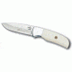 Puma Knives Snow River Fixed Blade Knife,3.5in Steel Drop Point Blade,White Smooth Bone Scales 6581080