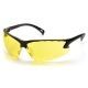 Pyramex Venture 3 Safety Glasses, Black Frame, Amber Lens, SB5730D
