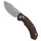 Qsp QSP Elk Glyde Lock Knife Glow-In-The-Dark Burlap Micarta 3.1" SW, Brown, 14C28N, adult, BHQ-235601
