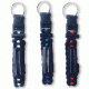 RE Factor Tactical Survival Key Chain - First Respnder - Whistle - Suunto Clipper Compass, Black, Blue Line RFSKFRBKBLWSCC