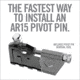 Real Avid AR15 Pivot Pin Tool-Pro, Grey, Black, Small, AVARPPTPRO