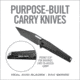 Real Avid RAV-6 Folding Knife, 3.4in, 8Cr13MoV, Titanium Tanto Plain Blade, Black Carbon Fiber Aluminum Handle, AVRAV-6