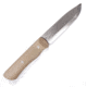 Real Steel Bushcraft III Coyote Fixed Blade Knife, 8.5in Overall, 4in Satin D2 Tool Steel Blade, Coyote Tan G10 Handle, Belt Adapter, Coyote Brown Kydex Belt Sheath, Coyote tan, 3726