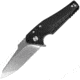Real Steel Echo Linerlock Folding Knife, Black, Black G10 handle, 9841