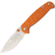 Real Steel H6 Special Edition II Folding Knife,3.75in,Sandvik 14C28N Steel,Satin,Orange,G10 Handle RS7781