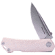 Real Steel Luna Maius Eco Folding Knife, 3in, 10Cr15CoMoV, G10 Handle, Ivory, 7091EI