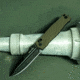 Real Steel Muninn OD Folding Knife, 4.63in Closed, 3.63in Black Stonewash VG-10 SS Blade, OD Green G10 Handle, 7752GB