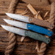 Real Steel Pathfinder Fixed Blade Knife, 4.57in, 14C28N Steel, Brown Micarta Handle, 3851B