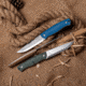 Real Steel Pathfinder Fixed Blade Knife, 4.57in, 14C28N Steel, Denim Micarta Handle, 3851D