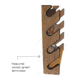 Realtree 4 Gun Wall Storage Rack, Camo, 30 x 5 x 35, 39-4004