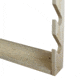 Realtree 4 Gun Wall Storage Rack, Pine, White Pine, 21 x 5 x 28, 39-4000