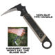 Reapr Versa Karambit Fixed Blade Knife, 3-1/2in, 420 Stainless Steel, Talon Blade, Black / Desert Tan, 11031