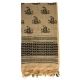 Red Rock Outdoor Gear Shemagh Head Wrap, Don't Tread on Me Coyote/Black, 70-25