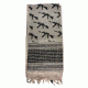Red Rock Outdoor Gear Shemagh Head Wrap, Tan/Black, 70-26