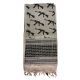 Red Rock Outdoor Gear Shemagh Head Wrap, Tan/Black, 70-26