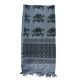 Red Rock Outdoor Gear Shemagh Head Wrap - Skull w/ Crossbones Blue/Black, One-Size 70-29