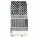 Red Rock Outdoor Gear Shemagh Head Wrap, White/Black, 70-01