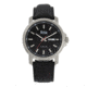 Reign Helios Automatic Leather-Band Watch w/Day/Date, Silver/Black, One Size, REIRN5705
