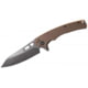 Remington EDC Coping 4in Folding Knife, G10, Tan Handle, D2 Stone Washed, 15664