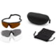 Revision Critical Shooting Glasses, Black Frame, Clear &amp; Smoke Lens, Large, 4-0152-0355