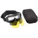 Revision Desert Locust Ballistic Goggles Deluxe Kit, Black w/Clear, Solar, Yellow Lenses