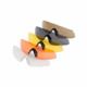 Revision Sawfly Replacement Vermillion HC Lens w/ Black Nosepiece, Small 4-0384-0321